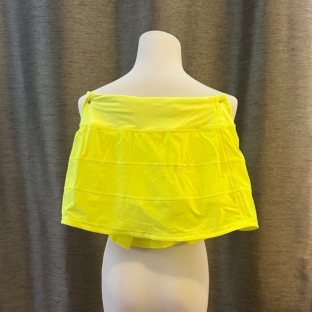 Lululemon Athletica Yellow Pace Rival Skirt